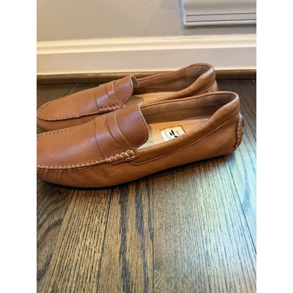 Nordstrom Mens Shop Brown Leather Driving Moccasins Slip Ons Size Mens 12 US